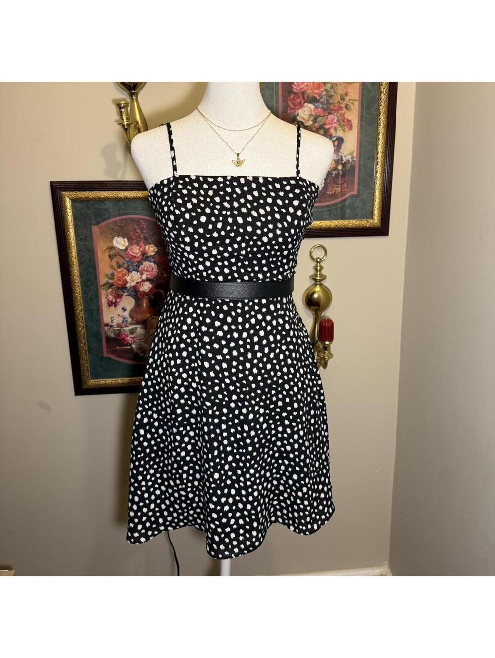 Black and White Polka Dot Dress